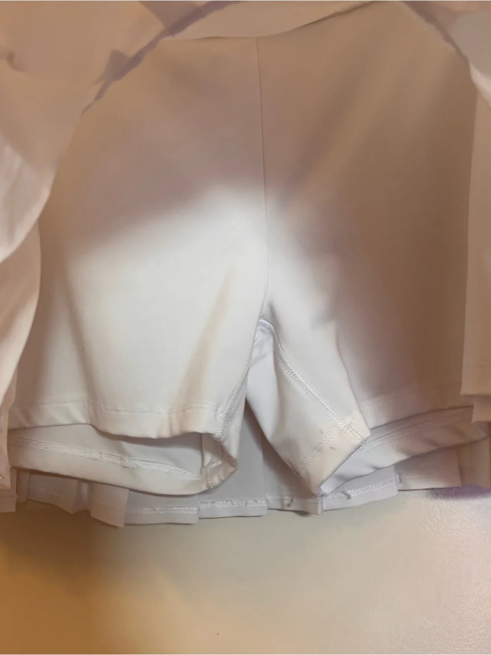 FILA White Pleated Tennis Mini Skirt